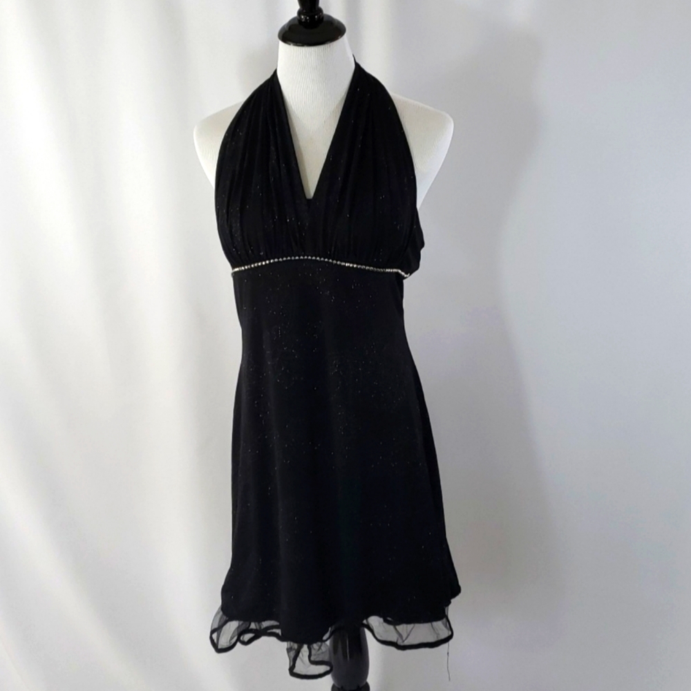 Mariposa Black Halter Dress XL EUC 🖤🌹❤️